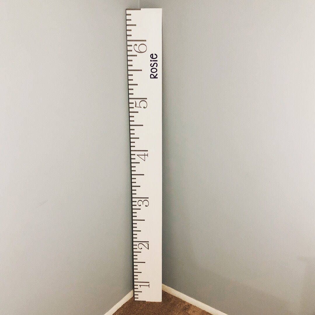 Wooden Growth Chart Ruler Custom Growth Chart Growth Ruler - Etsy