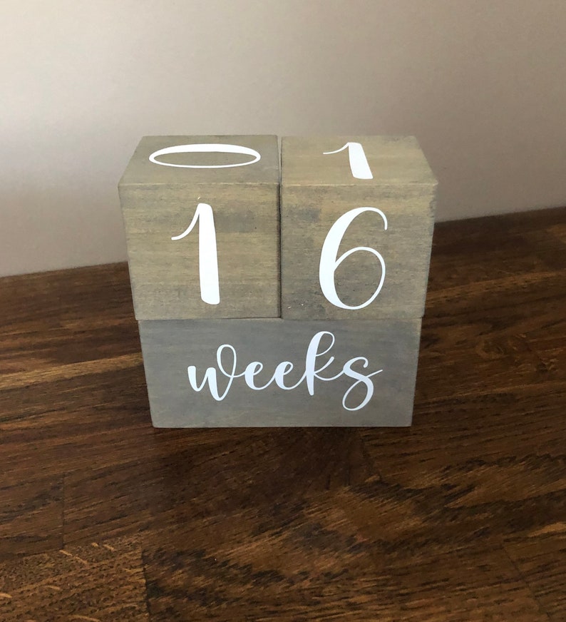 Baby Milestone Blocks / Baby Milestones / Monthly Baby Blocks Etsy