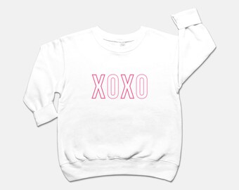 XOXO Valentine's Day Toddler Crew Neck Sweatshirt - 3317