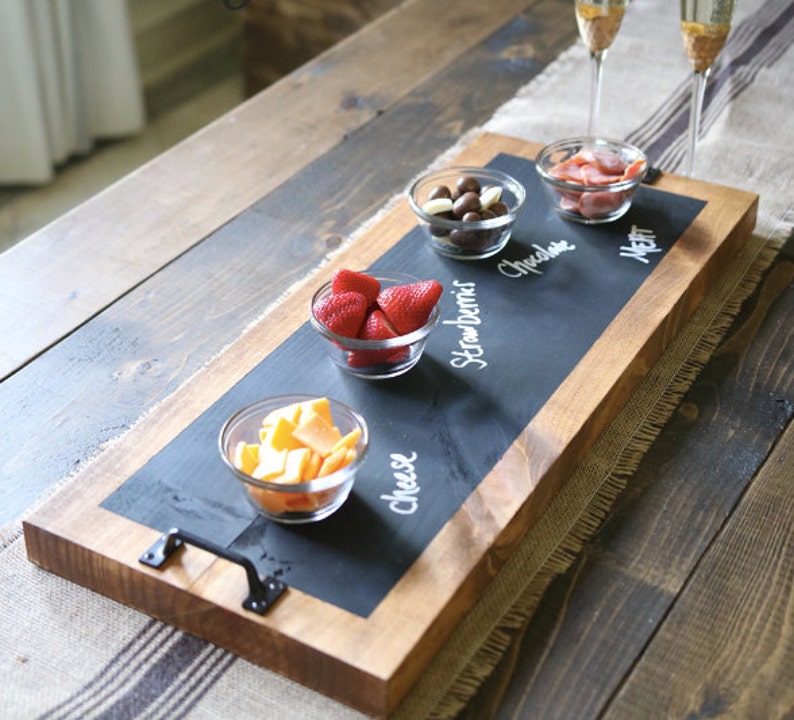 Chalkboard serving tray image 1