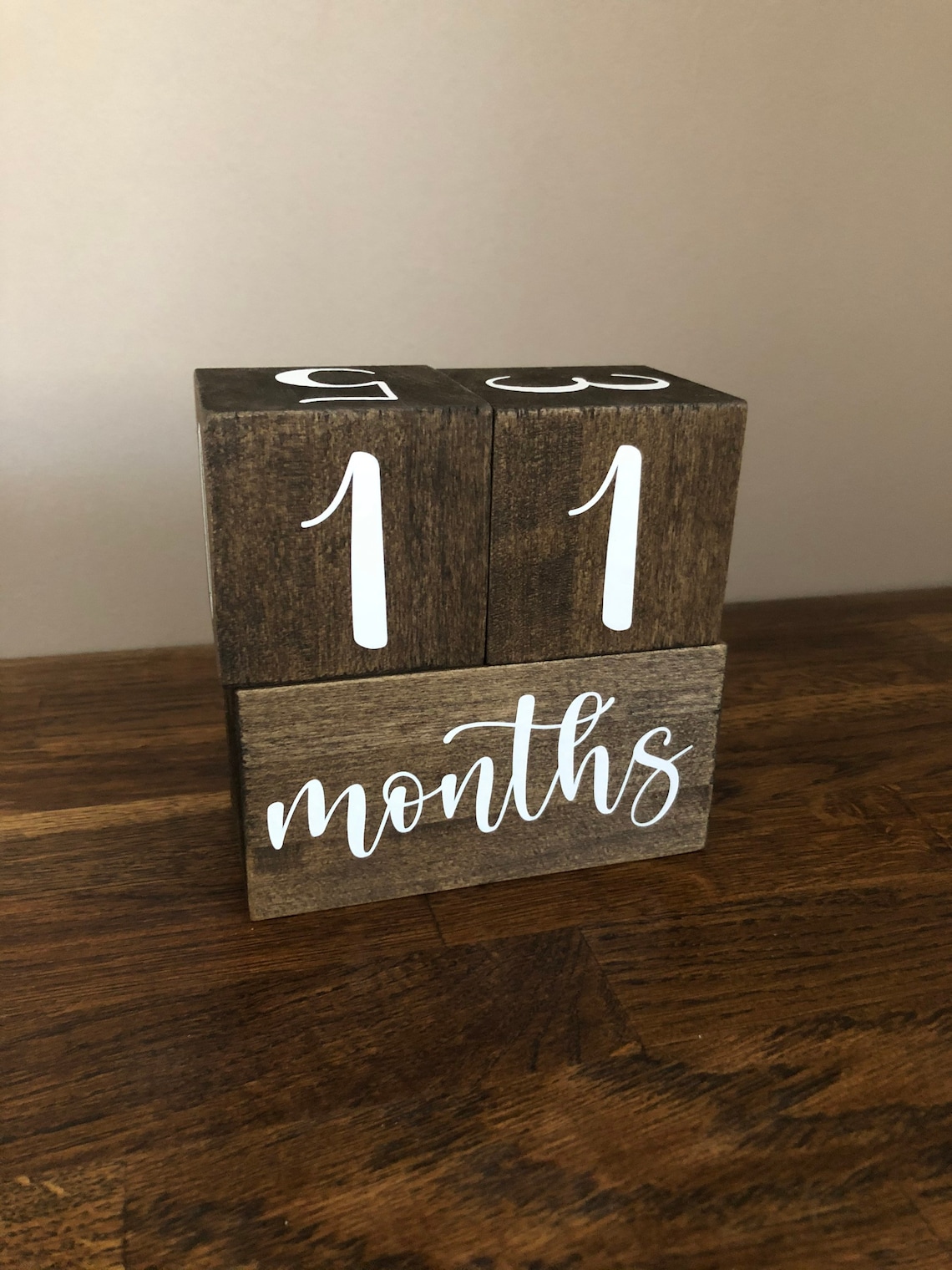 Baby Milestone Blocks / Baby Milestones / Monthly Baby Blocks Etsy