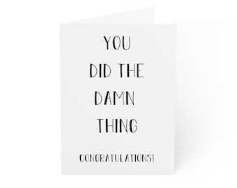 Congratulations Cards / You did it / New Job / Promotion / Proud of You