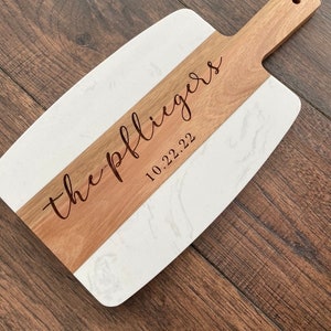 Wedding Gift Cheese Board / Custom Charcuterie Board / New Home Gift / Marble Cheese Board / Engagement gift