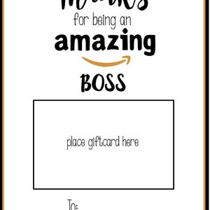 Amazon Printable Gift Card Holder / Amazon Gift Card / Printable Gift ...