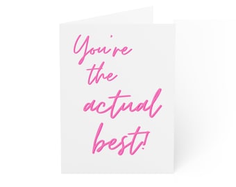 You're the Best Greeting Cards / Thank you card / Greeting Card (1, 10, 30, and 50pcs)