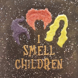 Glitter and Glow in the Dark Halloween Painting I Smell Children