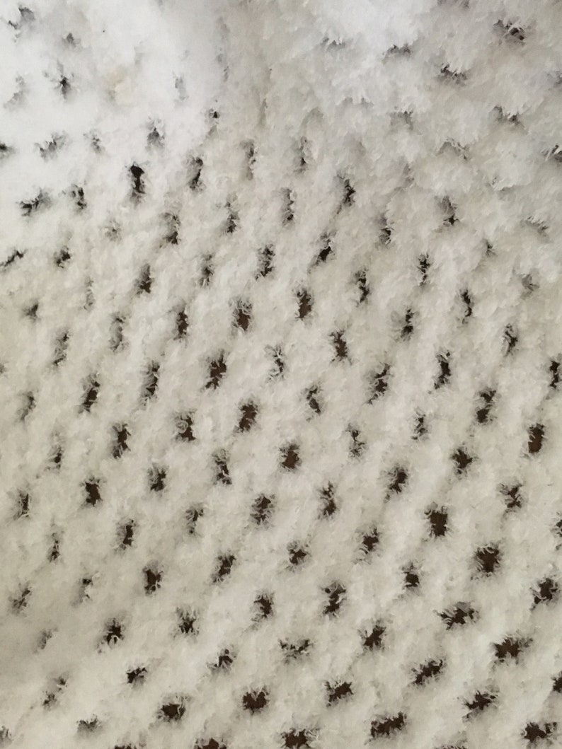 Soft Fuzzy White Blanket Etsy