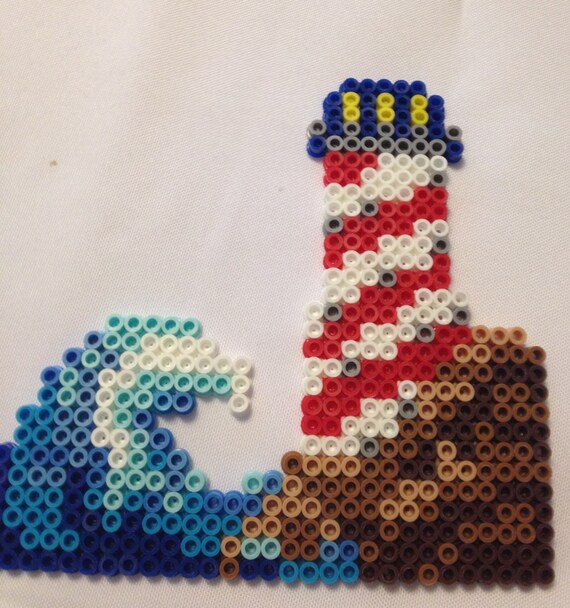 Perler Bead Lighthouse Etsy