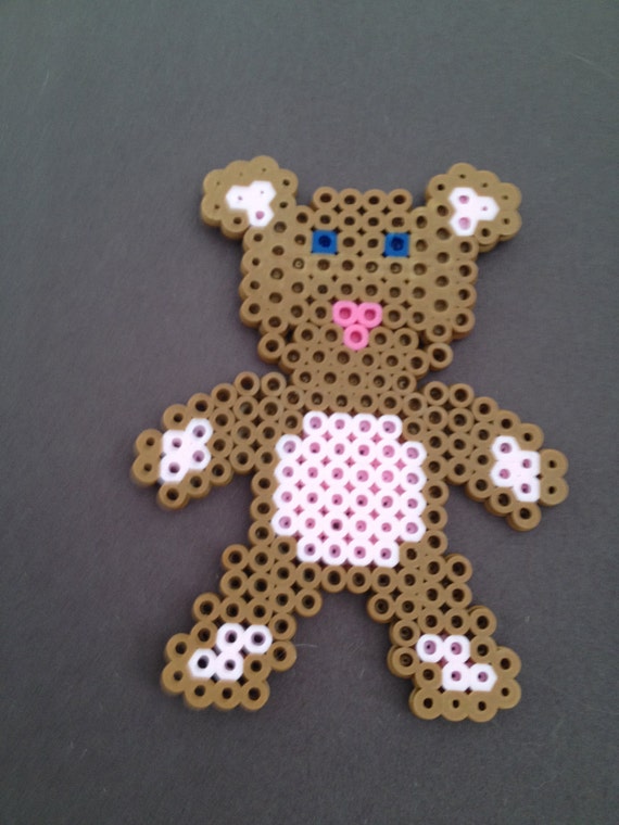 teddy bear perler beads