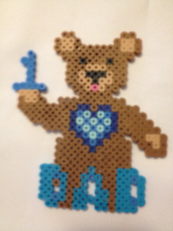 teddy bear perler beads
