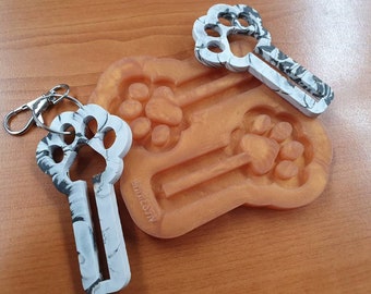 Dog Poo Bag Holder Keyring Silicone Mould