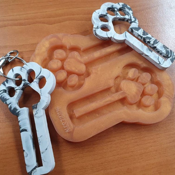 Porte-clés porte-sac pour caca pour chien, moule en silicone