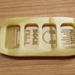 Let&#39;s Rock Music Wax Melts Silicone Mould. Fit Home Bargains Box!