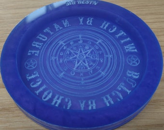 Bitch by Choice, Witch by Nature Coaster Silicone Mould
