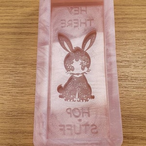 Hey There Hop Stuff Rabbit Bar Wax Silicone Mould