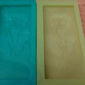 Betty Boop Wax Snap Bar Silicone Mould