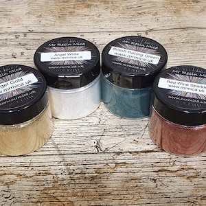 MR Mica Christmas Mica Pack - Angel Gold, Angel White, British Racing Green, Red Wine Sparkle