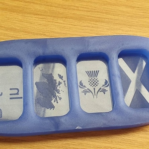 Scotland Country Wax Melts Silicone Mould. Fit Home Bargains Box!