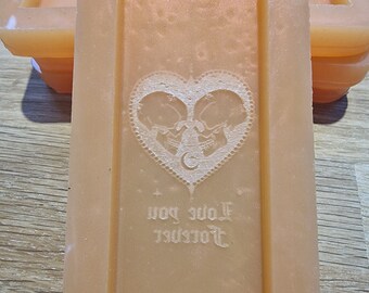 Love You Forever Wax Bar Silicone Mould