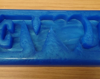 LOVE Freestanding Word Silicone Mould