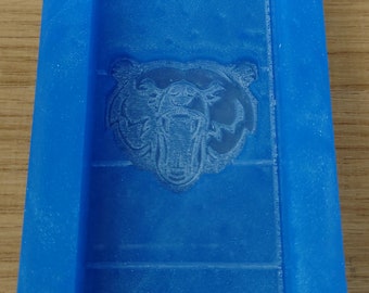 Grizzly Bear Wax Snap Bar Silicone Mould