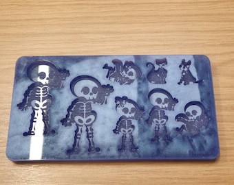 Skeleton Horror Halloween Family Silicone Mould