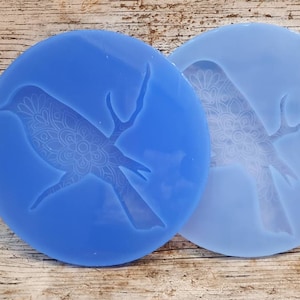Bird on Branch Mandala Silicona Mould