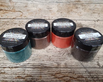 Autumn Mica Powder Set: Resin, Wax, Jesmonite - 4 Colors