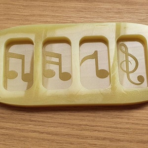Musical Notes Wax Melts Silicone Mould. Fit Home Bargains Box!