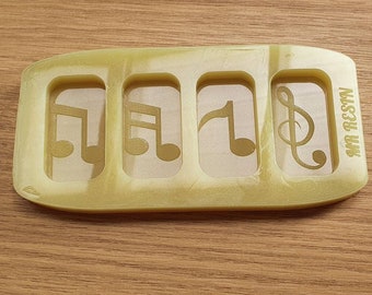 Musical Notes Wax Melts Silicone Mould. Fit Home Bargains Box!