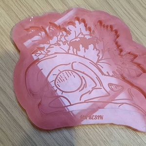 Raven Crow Skull Flower Wall Hanging Silicone Mould
