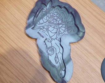 Deer Stag Skull Flower Wall Hanging Silicone Mould