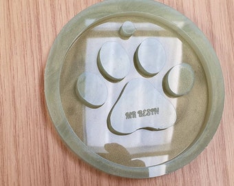 Hanging Pawprint Circle Decoration Ferrero/Lindt Holder Silicone Mould