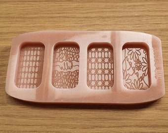 Patterned Hello Pretty Pattern Floral Wax Melts Silicone Mould. Fit Home Bargains Box!