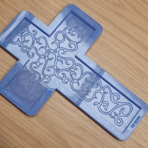Decorative Cross Plaque Wall Hanging Silicone Mould