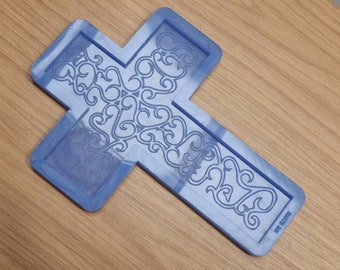 Decorative Cross Plaque Wall Hanging Silicone Mould