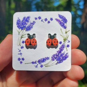 Ladybug Stud Earrings