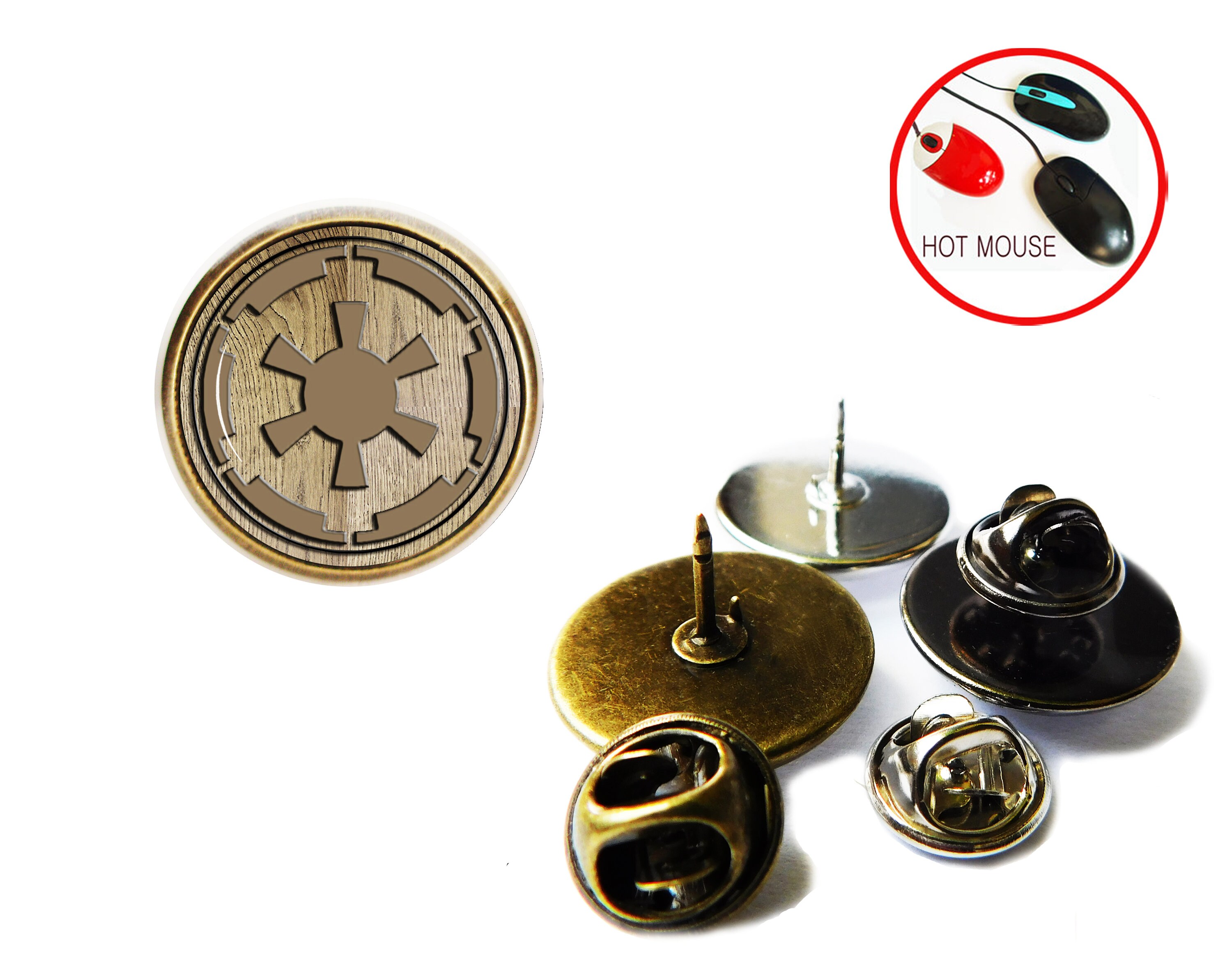 Custom tie pin Custom Lapel Pin Picture under the glass Etsy