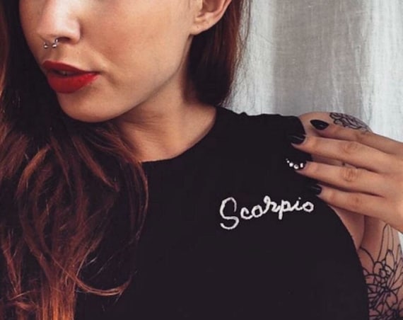 Hand Embroidered Zodiac Top