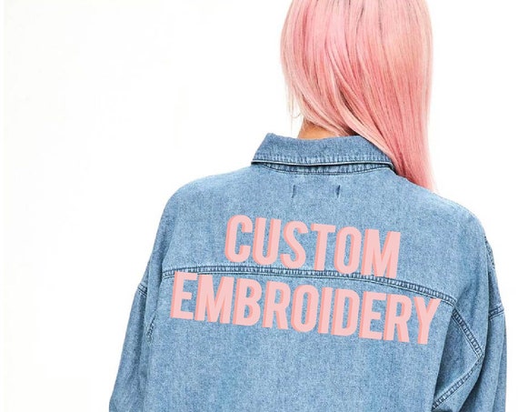Custom Embroidered Denim Shirt