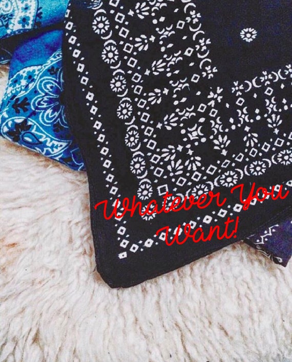 Custom Embroidered Vintage Bandana