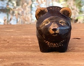 Hand Carved Wooden Bear