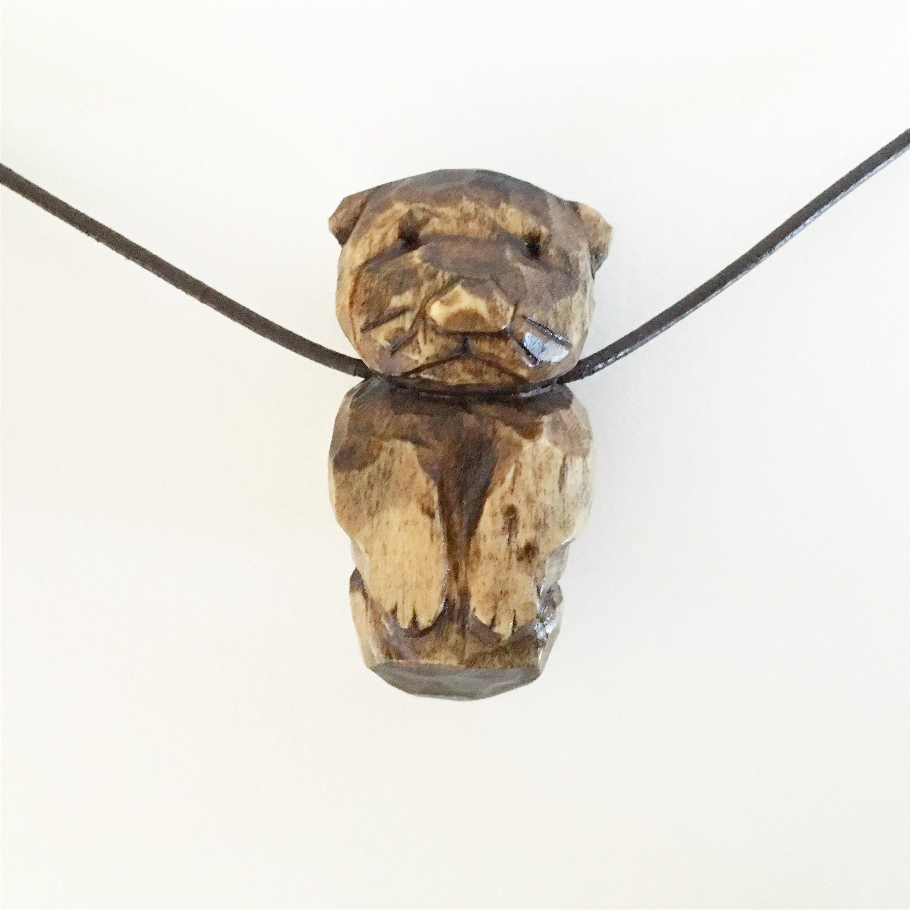 Otter Totem Necklace Hand Carved - Etsy