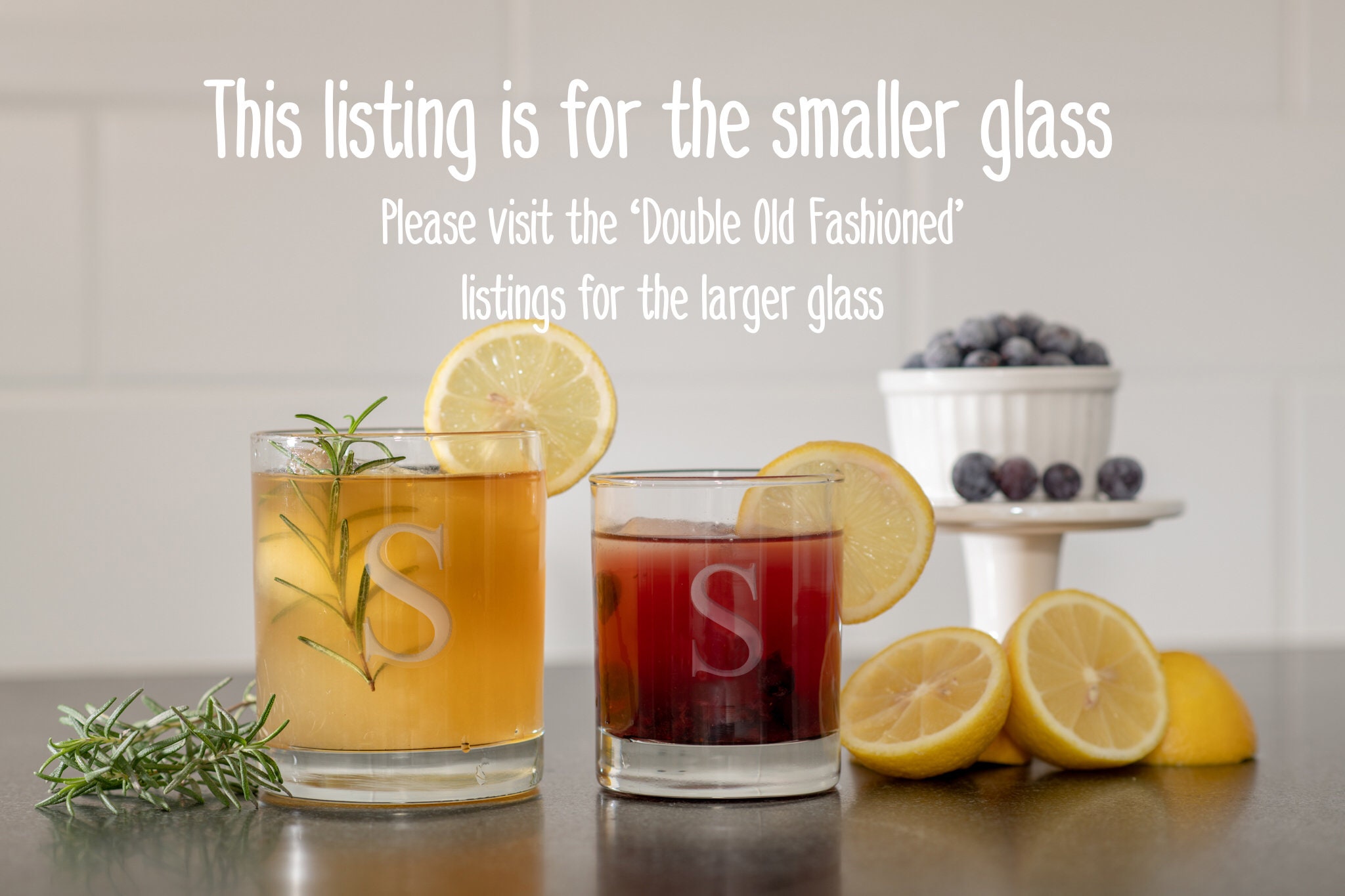 Set of 2 Personalized Old Fashioned Glasses With Gift Box Etsy