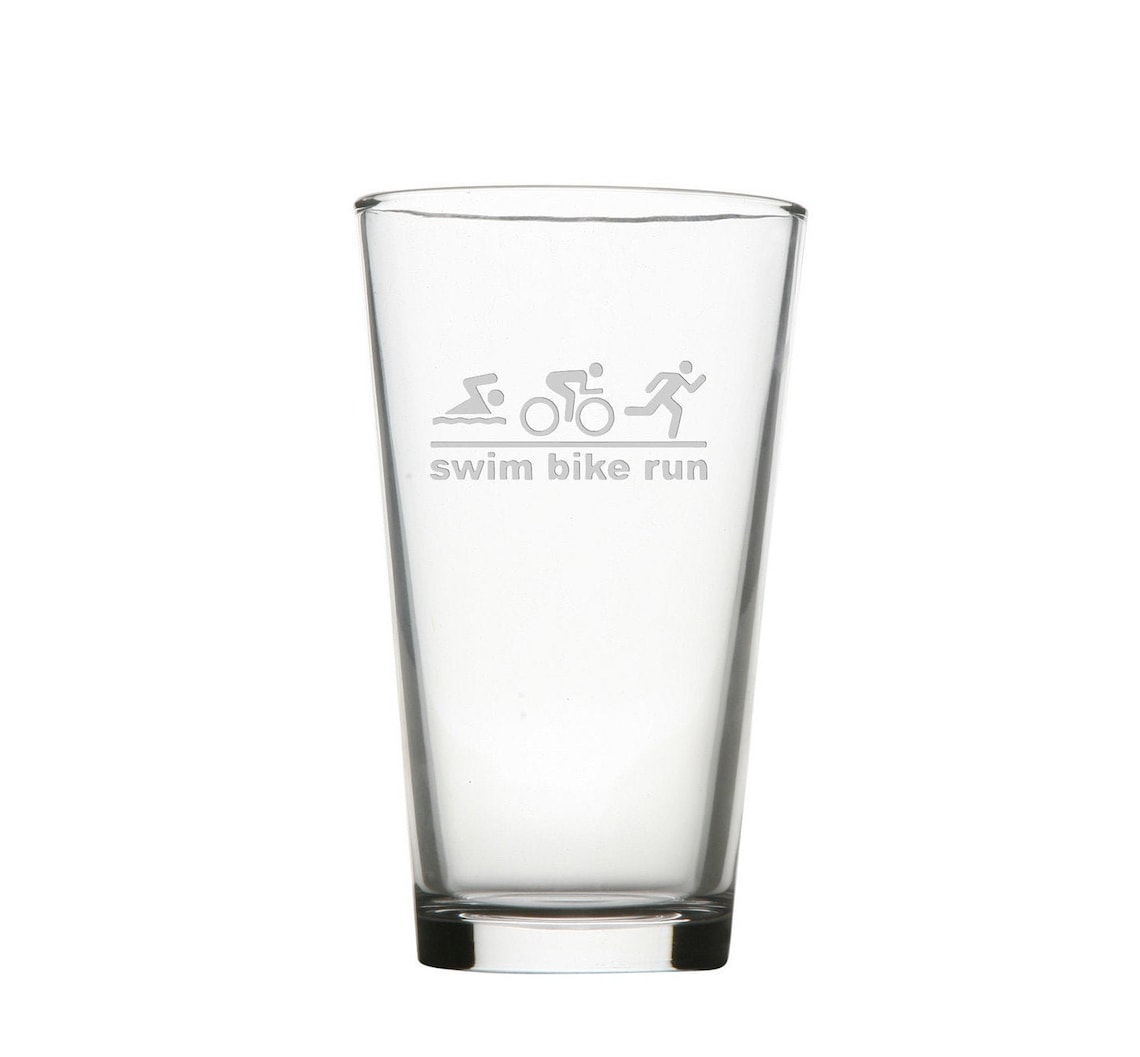 Triathlete Gift Pint Glass / Triathlon Gift / Gift for Etsy