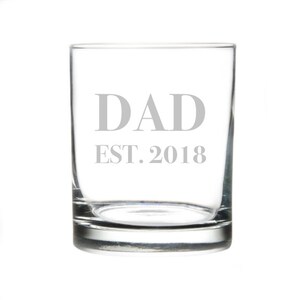 Whiskey Glass / New Dad Gift/ Whiskey glass with box / humorous Whiskey Glass / Etched Whiskey Glass / Fathers Day Whiskey Glasses