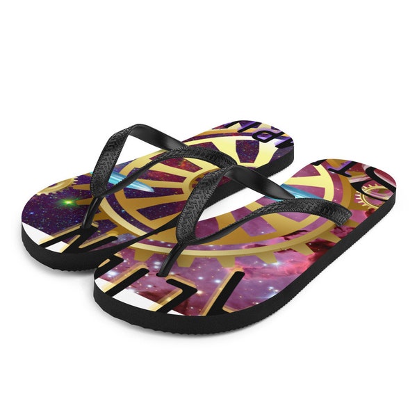 Alien Steampunk Flip-Flops