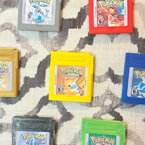 ポケモン ゲームボーイ カートリッジ ピン ステッカー ラベル付き 3D プリント