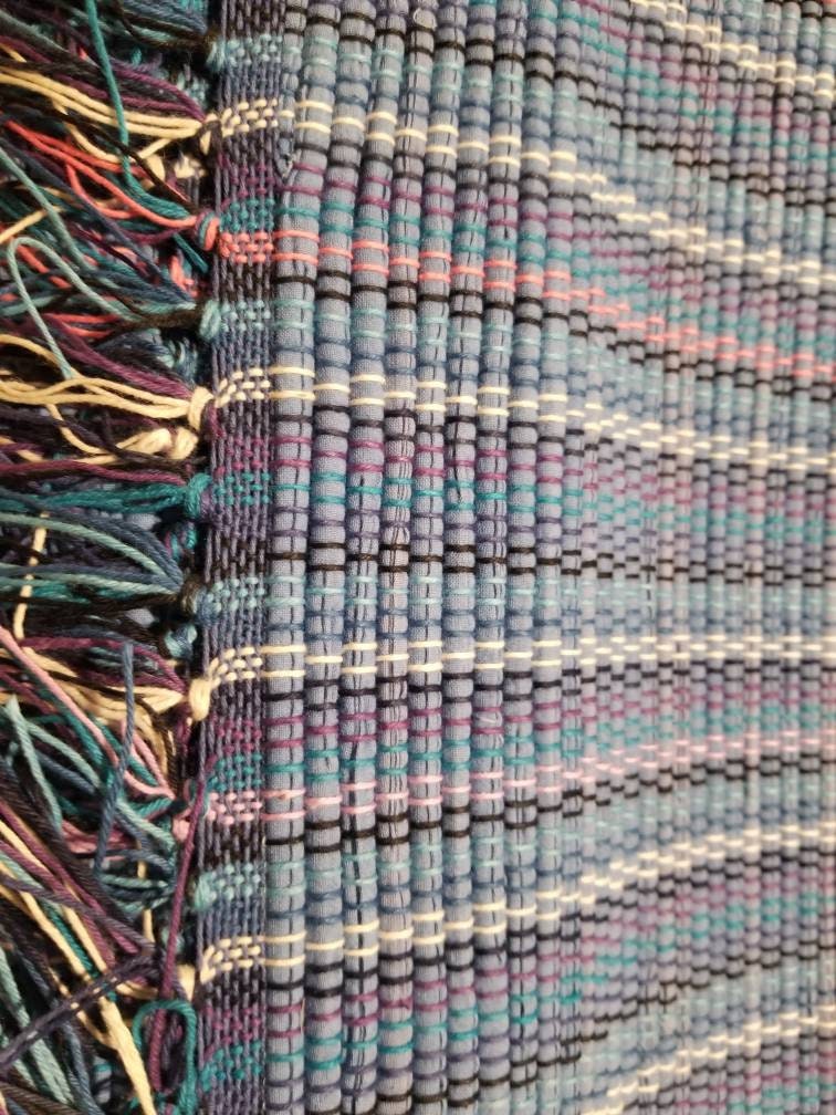 Dixie Blue Rag Blue Cotton Rag Rugs, Eco-friendly; Made With Upcycled Fabric - Etsy