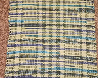 Sea glass inspired rag rugs